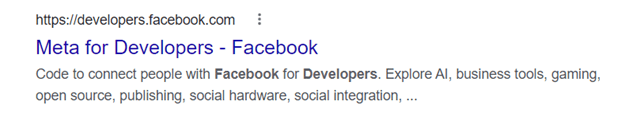 meta developer